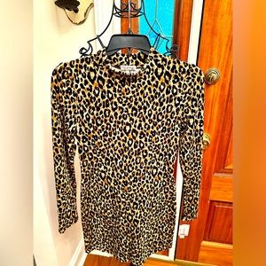 Leopard print long sleeve dress, brand new never worn!